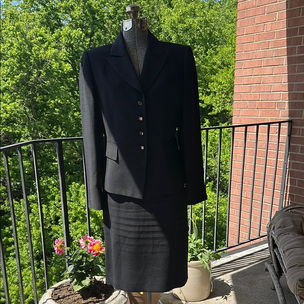 Classic Black Women's Two Piece Blazer & Skirt by Tahari, Arthur S. Levine